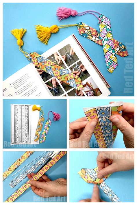 Bookmark Crafts For Kids, Diy Bookmark Ideas, Cards For Kids To Make, Weaving Paper, Bookmarks Ideas, Mother's Day Projects, Bookmark Designs, Diy Bookmark, Arts And Crafts For Teens