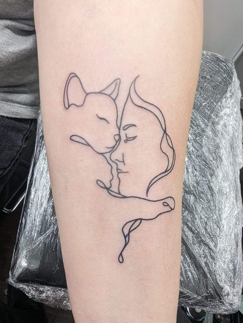 Penelope Tattoo, Memorial Cat Tattoos, Cat Tattoo Memorial, Cat Memorial Tattoo, Cat Memorial Ideas, Pet Memorial Tattoo, Cat Tatto, Tribute Tattoos, Remembrance Tattoos