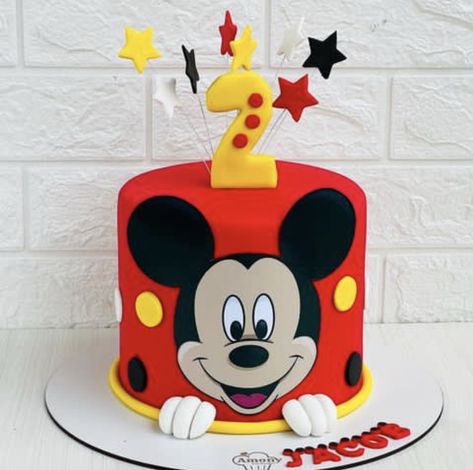 Mike Mouse Cake, Mickymousetheme Cake, Mickey Mouse Birthday Cake Ideas, Mikey Mousse Cake, Tort Mickey Mouse, Mickey Mouse Birthday Cake 2nd, Mickey Mouse Cake 1st Birthday, Mickey Mouse Cake Design, Mickey Mouse Cake Ideas