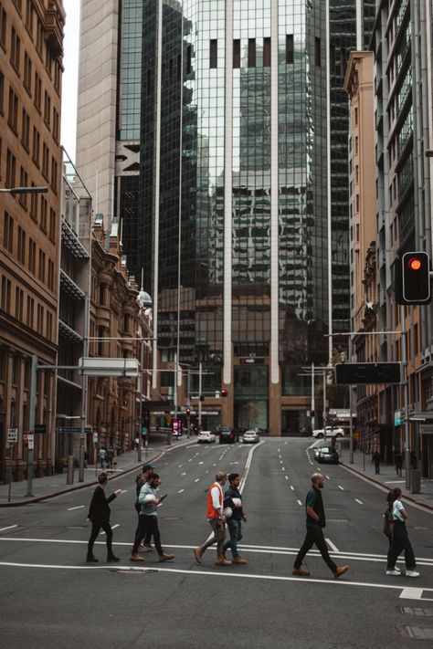 Sydney Street Photography, Streetscape Photography, Urban City Street, Urban Greenery, City Reference, Urban Street Photography, Building Reference, City Sidewalk, Urban Core