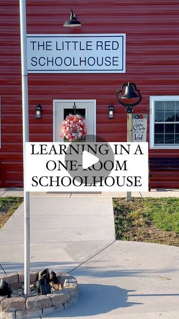 The_One_Room_Red_Schoolhouse_VA | Some ask, "Why do you teach in a one-room schoolhouse?" It's simple: we do not believe in  boxing children in specific grade levels by ag... | Instagram One Room Schoolhouse Ideas, Data Kindergarten, Micro School, Values And Morals, One Room Schoolhouse, Live Off The Land, Micro Farm, Old School House, Living Off The Land