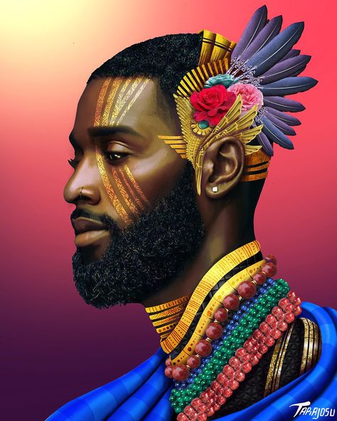 Black Royalty is at the center of this visual artist’s stunning pieces | AFROPUNK Afrofuturism Art, Black Royalty, Afrique Art, African Art Paintings, Painted Ladies, Afrocentric Art, Black Artwork, Black Art Pictures, Black Love Art