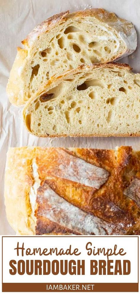 Paul Hollywood Sourdough Bread Recipes, Large Sourdough Bread Recipe, Single Loaf Sourdough Bread Recipe, Quick Rise Sourdough Bread, Classic Sourdough Bread Recipe, Homemade Sourdough Bread Recipes, Sourdough Baguette, Nice Buns, Easy Sourdough Bread Recipe