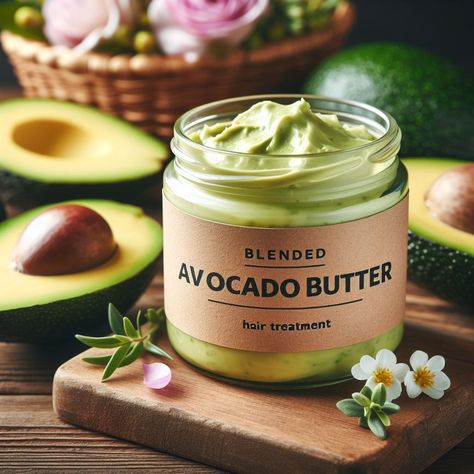 Avocado Butter for Skin, Face and Hair Yogurt For Hair, Avocado Beauty, Spiced Fruit, Avocado Butter, Face Creams, Hair Massage, Ripe Avocado, Healthy Scalp, Green Tea Extract