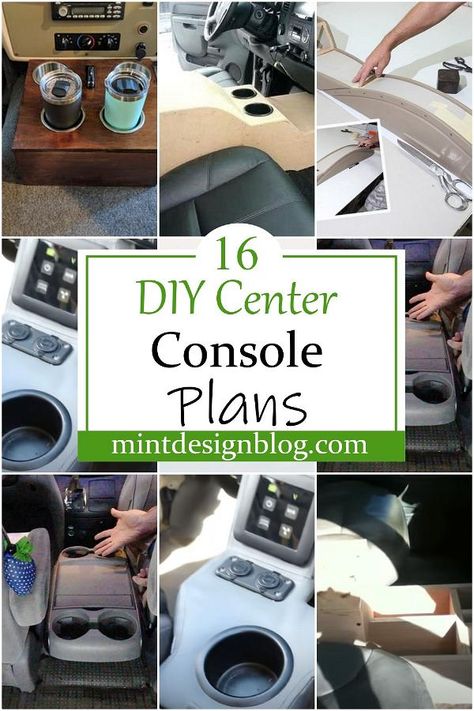 Diy Center Console, Diy Truck Interior, Diy Car Projects, Boat Console, Custom Center Console, Car Interior Upholstery, Diy Console, Tacoma Truck, Custom Consoles