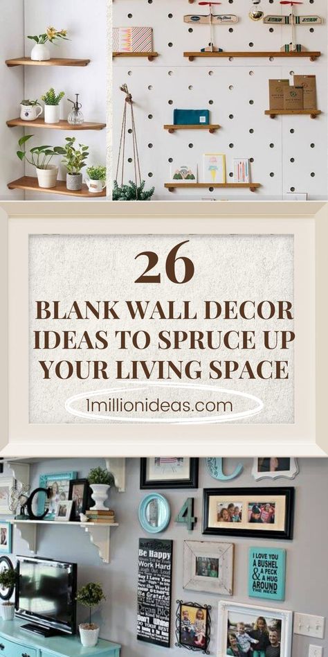 Whether you want to decor your wall into an artwork or a mural masterpiece, we’ve got the tricks that can give life to your walls and bring out your true personality. If you’ve been avoiding filling your blank wall space because you just aren’t sure what to use, these ideas today is for you. Keep reading to discover the best wall decor ideas that are sure to add character, interest, and intrigue to your home. Wall Layout Ideas Decorating, How To Fill A Blank Wall, Blank Wall Decor Ideas, Fill Blank Wall, Blank Wall Decor, Fill A Blank Wall, Deco Salon, Wall Decor Ideas, What To Use