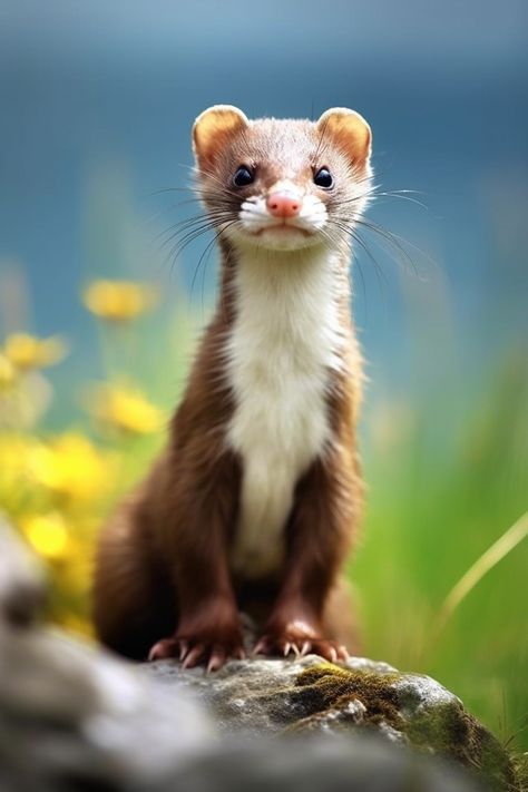 Wild Ferret, Stoat Animal, Mammal Photography, Weasel Art, Weasel Pet, Animal Reference Photos, Land Creatures, Animal Photography Wildlife, Cute Ferrets