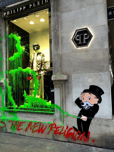 Kidult Vandalizes Philipp Plein's Paris Flagship | Hypebeast Philipp Plein, Instagram Funny, Paris, Funny, Instagram, Design