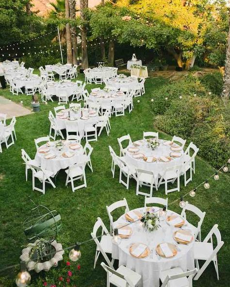 Featured photographer: Onelove Photography Backyard Wedding Ideas Reception, Outside Wedding Reception, Summer Wedding Venues, Wedding Reception Seating, Wedding Backyard Reception, Backyard Reception, Smallest Wedding Venue, Reception Seating, Outdoor Wedding Reception