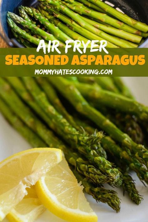 Seasoned Asparagus, Frozen Asparagus, Air Fryer Asparagus, Air Fryer Veggies, Air Fryer Vegetables, Air Fryer Recipes Appetizers, Air Fryer Recipes Breakfast, Air Fryer Recipes Snacks, Air Fryer Foods