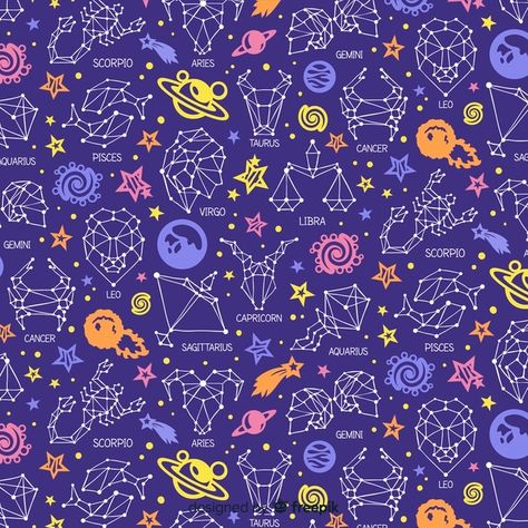 Graphic Editing, Custom Printed Fabric, Space Science, Vector Hand, Astrology Zodiac, Pattern Free, Sign Printing, Vector Background, Pattern Wallpaper