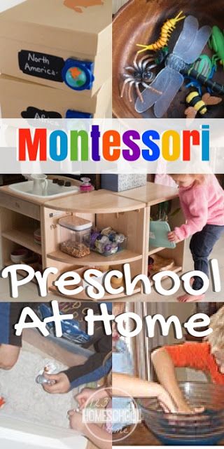 How to make a Montessori Preschool at Home - lots of tips, tricks, and specific ideas for home preschool, learning at home Montessori At Home, Diy Montessori, Montessori Toddler Activities, Montessori Preschool, Montessori Ideas, Montessori Education, Montessori School, Montessori Baby, Preschool At Home