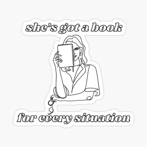 Get my art printed on awesome products. Support me at Redbubble #RBandME: https://www.redbubble.com/i/sticker/she-s-got-a-book-for-every-situation-sticker-by-babygcreative/160560994.EJUG5?asc=u A Book, Dad Hats, Sticker Design, My Art, Awesome Products, Vinyl Sticker, Art Prints, Books, For Sale