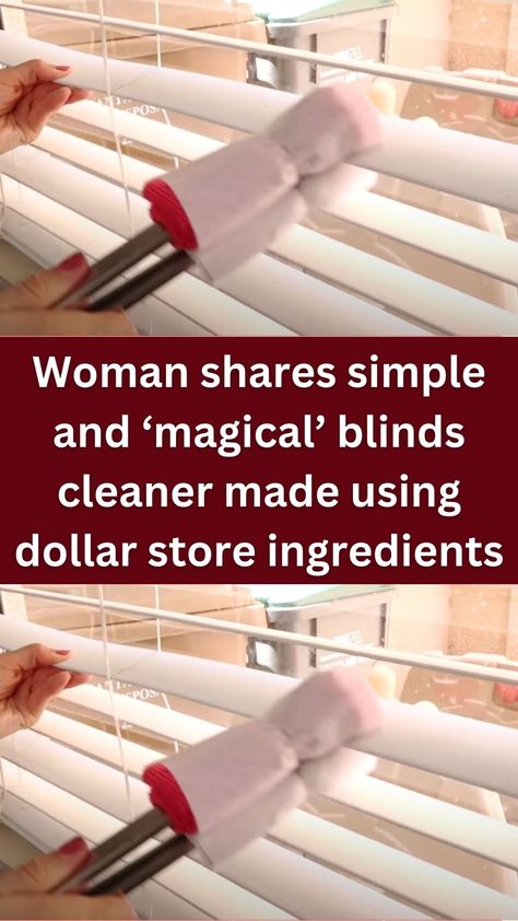 Heading to the nearest Dollar Tree now. Most houses nowadays have window blinds. They offer so many benefits compared to traditional curtains. Window blinds provide light control, privacy, design options, durability, and easy maintenance. Speaking of maintenance, how do you clean your window blinds? Most of us would use washcloths or vacuums, but is there an easier way? Katie Sottile, the owner of the YouTube channel of the same name, shared how she cleans her window blinds. Cleaning Blinds Without Taking Them Down, Mini Blind Cleaning Hacks, Easy Way To Clean Blinds, How To Clean Window Blinds, Easiest Way To Clean Blinds, Best Way To Clean Blinds, How To Clean Blinds Easy, How To Clean Blinds, Cleaning Vinyl Blinds