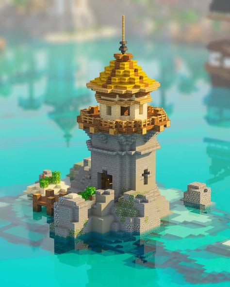 𝗣𝗶𝘅𝗲𝗹𝗯𝗶𝗲𝘀𝘁𝗲𝗿 on Instagram: “This tiny tower is part of our Minecraft map Pirate Bay. You can get it on the Minecraft Marketplace!🦜☠️🖤 —— Follow: @pixelbiesterofficial…” Minecraft Bayou House, Minecraft Pirate Village, Minecraft Medieval Dock, Docks Minecraft, Minecraft Dock House, Minecraft Pirate Builds, Minecraft Pier, Minecraft Island House, Minecraft Docks