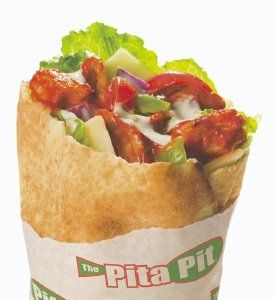 Pita from Pita Pit = 1 serving of grains Buffalo Chicken Pita, Pita Pit, Canada Food Guide, Peppers And Mushrooms, Pita Recipes, Chicken Pita, Grilled Chicken Breast, Canada Food, Green Peppers