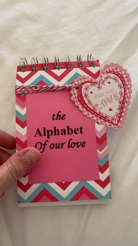 Pin on Valentine's Day The Alphabet Of Our Love, Alphabet Of Our Love, Hadiah Diy, Cute Anniversary Gifts, Diy Anniversary Gift, Bff Gifts Diy, Birthday Gifts For Boyfriend Diy, Diy Anniversary, Diy Birthday Gifts For Friends