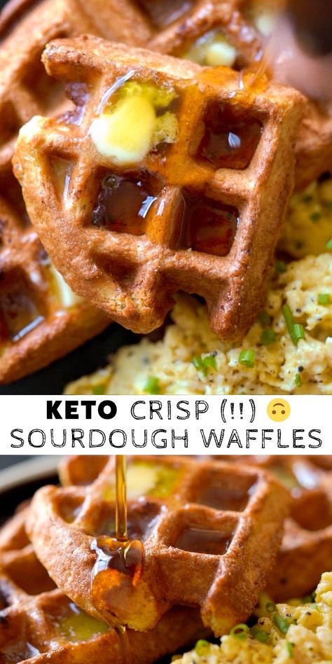 Keto Sourdough Starter, Keto Sourdough, Keto Sourdough Bread, Atkins Breakfast, Starting Keto Diet, Gluten Free Sourdough, Keto Brownies, Breakfast Waffles, Lchf Recipes