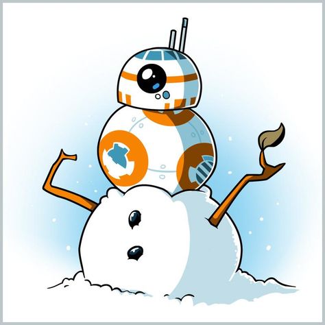 Star Wars Christmas Cards, Star Wars Tee, Star Wars Bb8, Star Wars Character, Star Wars T Shirt, Star Wars Drawings, Funny Couple, Star Wars Christmas, Bb 8