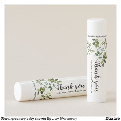 Lip Balm Favors, Floral Greenery, Pregnant Mother, Baby Shower Flowers, Kissable Lips, Baby Shower Party Favors, Shower Baby, Aloe Vera Gel, Baby Party