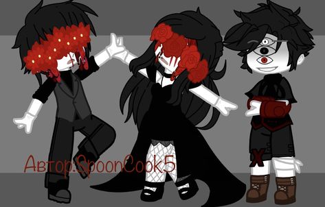 Gacha Club Demon Oc Ideas, Gacha Vampire Oc, Gacha Gore, Gacha Horror, Emo Look, Cute Iphone Wallpaper Tumblr, Magical Boy, Gacha Outfit, Aesthetic Roblox Royale High Outfits