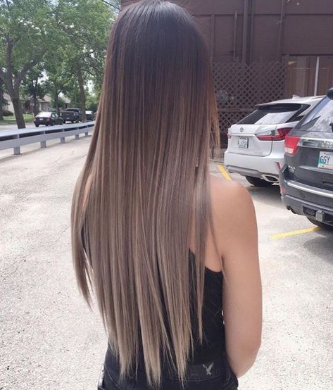 ☼ ☾pinterest | Itsmypics Hot Hair Colors, Brown Hair Balayage, Hair 2018, Haircuts Straight Hair, Trendy Hair Color, Ash Brown, Ombre Hair Color, Long Straight Hair, Hair Color Balayage