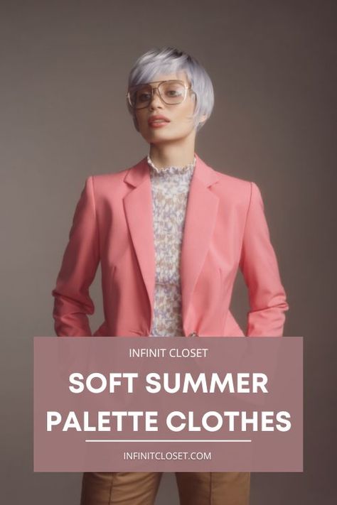 Summer Palette Clothes, Soft Summer Clothes Aesthetic, Soft Summer Aesthetic Outfits, Soft Summer Examples, Soft Summer Outfits Color Palettes, Soft Summer Palette Outfits, Muted Summer Outfits, Soft Summer Color Palette Outfits, Soft Summer Outfits Inspiration