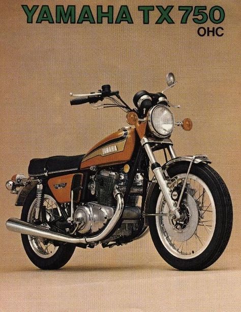 Motorcycles Yamaha, Standard Motorcycle, Yamaha Bikes, Motos Honda, Japanese Motorcycle, Retro Bike, Cb 750, Yamaha Motorcycles, Motorcycle Posters