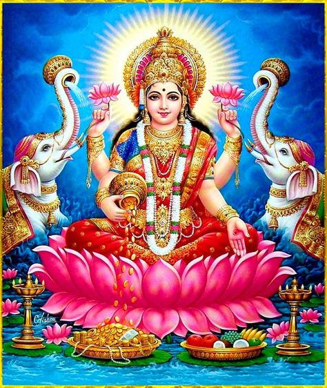 Maha Lakshmi Images, Maha Laxmi, Kali Mantra, Goddess Images, Lakshmi Mata, Lakshmi Goddess, Lakshmi Photos, Cute Drawings Of Love, Lakshmi Narayan