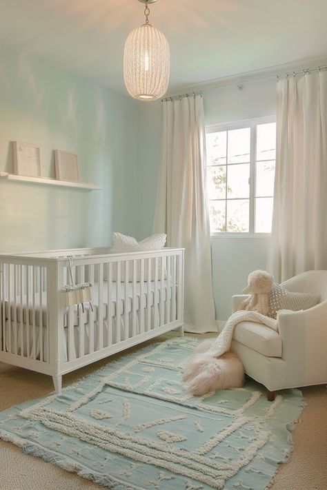 nursery ideas baby room baby nursery neutral baby nursery baby room newborn room baby room design home decor house decor home decoration home decor ideas wall decor ideas Turquoise Nursery Neutral, Mint Nursery Neutral, Mint Green Nursery Girl, Light Blue Girl Nursery, Teal Girl Nursery, Mint Nursery Girl, Tiffany Blue Nursery, Teal Nursery Girl, Green Nursery Girl