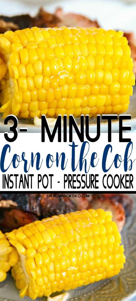 Pressure Cooker Corn On The Cob, Instant Pot Corn, Cook Corn, Baked Meatballs, Ip Recipes, Smoked Turkey Recipes, Savory Meals, Garlic Green Beans, Salad Pasta