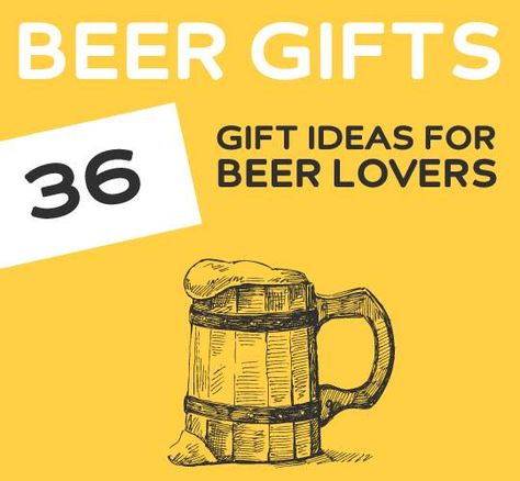 36 Unique Gift Ideas for Beer Lovers. Great list with unique beer gifts. Food Gift Ideas, Timmy Time, Beer Fest, Gifts For Beer Lovers, First Anniversary Gifts, Subscription Gifts, Beer Gifts, Anniversary Gifts For Him, Unique Gift Ideas