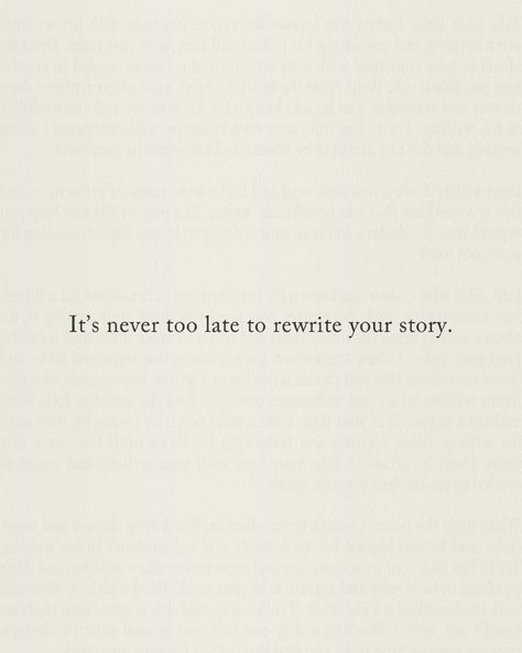 It’s never too late to rewrite your story. No matter where you are in life, what challenges you’ve faced, or how long you’ve been stuck in the same patterns, you always have the power to create change. Every day brings a new opportunity to take back the pen and shape your own narrative. Maybe you’ve felt like life has been happening to you instead of for you. Maybe you’ve been carrying the weight of the past, unsure how to break free. But here’s the truth: you are not defined by your past. ... No Way Out Quotes, Rewrite Your Story Quotes, Rewrite Your Story, Outing Quotes, Story Quotes, No Way Out, Create Change, Never Too Late, Take Back