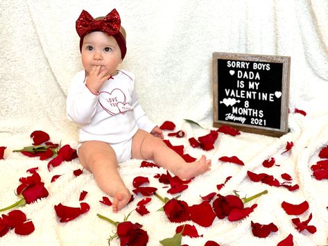 Monthly letter board baby update for February and Valentines day, 8 months old 8 Month Baby Photoshoot February, 6 Months Baby Photoshoot Ideas Valentines, One Month Old Baby Pictures February, 8 Month Baby Valentines Photoshoot, One Month Old Baby Pictures January, 5 Month Old Valentines Pictures, Baby Girl Valentine’s Day Shoot, 4 Month Old Valentines Day Pictures, Valentine’s Day Milestone Picture