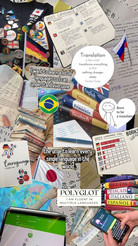 Language learning, polyglot, translator, russian learning, japanese learning, german learning, Portuguese learning, polyglot Learning New Skills Aesthetic, Language Learning Manifestation, Learn A New Language Aesthetic, Language Major Aesthetic, Learn Russian Language, Language Vision Board, Vision Board Language Learning, Languages Student Aesthetic, Polyglot Aesthetic Vision Board