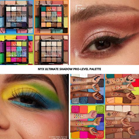 NYX Ultimate Shadow Pro-Level Palettes Nyx Eyeshadow Palette Tutorial, Eyeshadow Palette Tutorial, Nyx Eyeshadow Palette, Palette Summer, 2023 Makeup, Nyx Eyeshadow, Makeup News, Cosmetic Shop, Latest Makeup