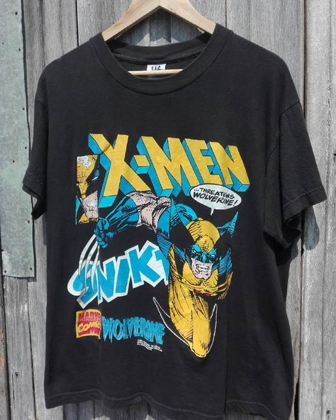 VINTAGE GRAIL PLUG PH on Instagram: “🔌 GRAIL ALERT 🔌 1993 Marvel's Wolverine Tee  Fits Medium Dimensions: Length: 27.5 inches Width: 20.5 inches  Would've kept this but its too…” Men's Tshirt Design, Wolverine Shirt, Bday List, Virtual Wardrobe, Wolverine Marvel, My Kind Of Love, Christmas Stuff, Xmen, X Men