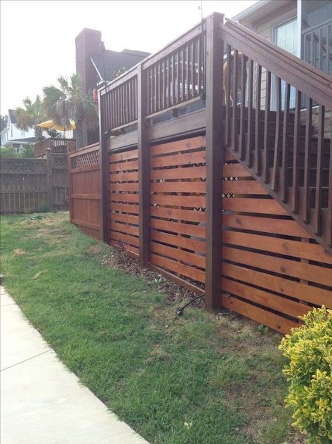 Deck Underpinning, Deck Skirting Ideas, Reling Design, Skirting Ideas, Deck Skirting, Deck Railing Design, Building A Porch, Backyard Renovations, Deck Railing