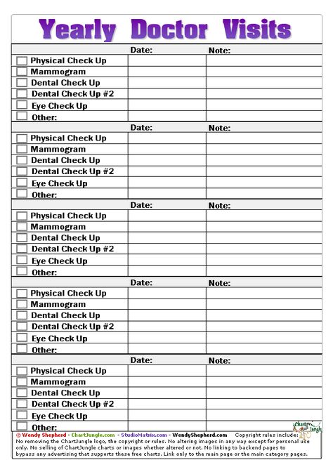 Doctor Visit Printable Free, Yearly Doctor Visits, Hsa Eligible Items, Doctor Checklist, Medical Organization, Life Management Binder, Medical Printables, Bullet Journal Calendrier, Medical Binder Printables