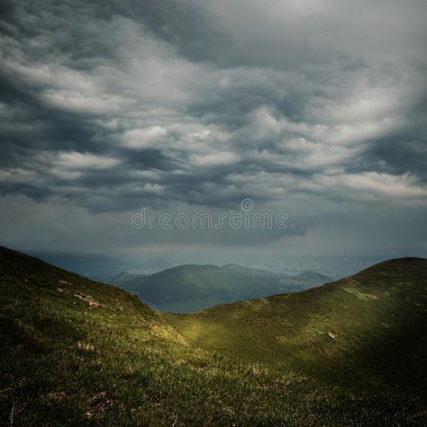 Storm clouds over the mountains. And small birds in a dark sky , #Affiliate, #mountains, #clouds, #Storm, #small, #sky #ad Night Clouds, Scenery Photos, Yellow Moon, Hills And Valleys, Sky Mountain, Stormy Night, Gorgeous Scenery, Stormy Sea, Dark Sky