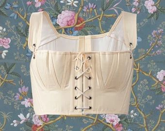 Regency Short Stays, Regency Stays, Diy Bra Pattern, Stays Pattern, Short Stays, Corset Looks, Royalty Fashion, Diy Bra, Womens Costumes