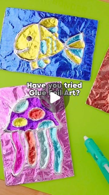 Working With Kids, Hot Glue Art, Diy Pop Up Cards, Summer Art Projects, Glue Art, Sensory Crafts, Silicone Glue, Crafts For Seniors, Cool Art Projects