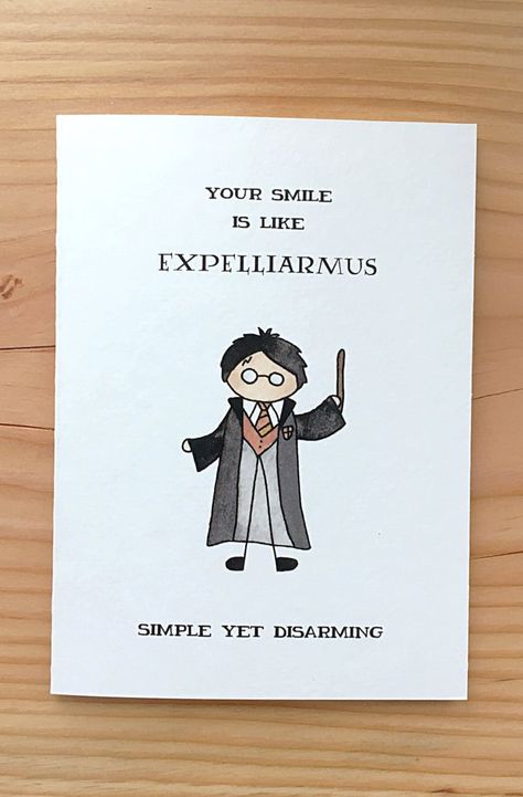 Harry Potter Valentine's Day Cards Harry Potter Valentine, Harry Potter Birthday Cards, Diy Harry Potter Crafts, Harry Potter Valentines, Harry Potter Cards, Punny Valentines, Punny Cards, Harry Potter Decor, Harry Potter Drawings