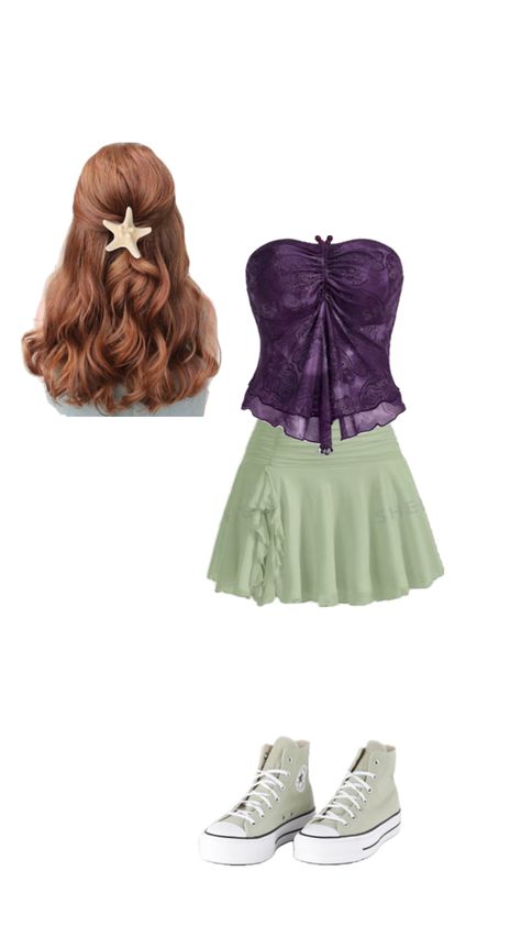 Ariel Outfit Ideas, Ariel Halloween, Ariel Halloween Costume, Disney Princess Halloween Costumes, Disney Character Outfits, Ariel Costume, Ariel Costumes, Little Mermaid Costume, Halloween Princess