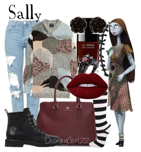 "Sally" by disneygirl22 ❤ liked on Polyvore featuring Chanel, Topshop, McQ by Alexander McQueen, Giuseppe Zanotti, Lime Crime, Erica Lyons, disney, disneybound, sally and Thenightmarebeforechristmas Sally Outfit Ideas, Sally Disneybound, Christmas Goth, Disneybound Ideas, Disney Bound Outfits Casual, Disneybound Outfits, Disney 2023, Emo Style, Disney Bounds