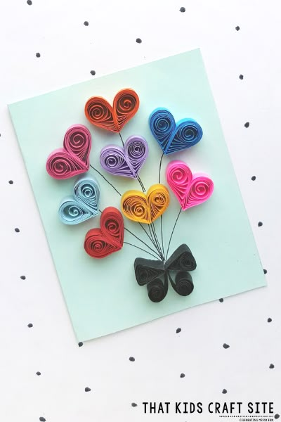 Quilling Birthday Cards, Paper Projects Diy, Paper Quilling For Beginners, Paper Quilling Cards, Halloween Paper Crafts, Quilled Creations, Heart Diy, Greeting Card Craft, Quilling Craft