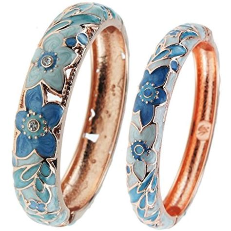 Cloisonne Jewelry Bracelet Hollow Enamel Flower Hinge Open Gift Bangles Bracelets for Women Gilrs 88A10 -- Want to know more, click on the image. (This is an affiliate link) Cloisonne Jewelry, Vintage Bangle Bracelets, Rhinestone Rose, Rose Green, Vintage Bangles, Enamel Bangle, Enamel Bracelet, Bracelets Jewelry, Gold Plated Bracelets