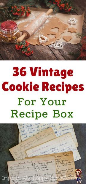 36 Vintage Cookie Recipes for Your Recipe Box. For Christmas or any holiday you want to make special with these old fashioned recipes. Vintage Cookie Recipes, Recipes Vintage, Xmas Cookies, Vintage Cookies, Old Fashioned Recipes, Retro Recipes, Christmas Cooking, Old Recipes, Savoury Cake