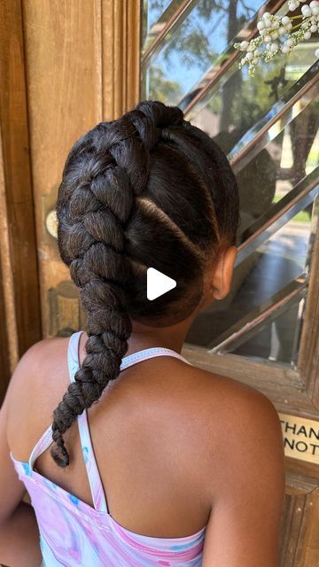 Braid Down The Middle, Backtoschool Hairstyles, 2023 Back To School, Back To School Hairstyle, Lazy Day Hairstyles, Curly Mohawk, Mohawk Styles, Single Braid, Mohawk Braid