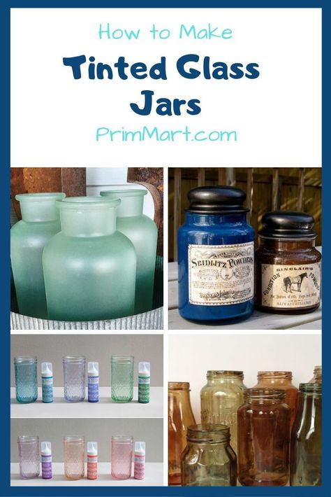 Did you know you can re-purpose empty glass jars. Learn how to tint glass jars permanently and create beautiful jars and vases. Tinted Glass Jars, Tinting Glass, Tinted Mason Jars, Painting Glass Jars, Wine Bottle Diy Crafts, Diy Jar Crafts, Mason Jar Crafts Diy, Tinted Glass, Altered Bottles